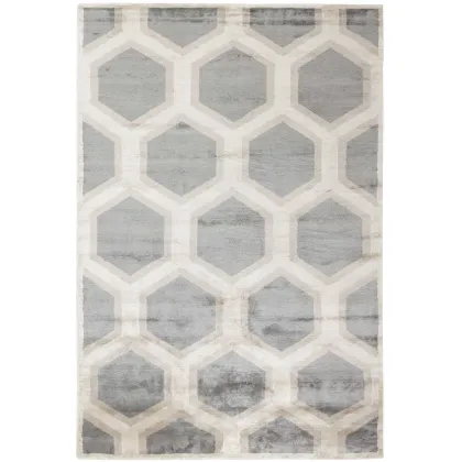 Picture Elegant beige-gray geometric rug - COSMOU DECOR 7052