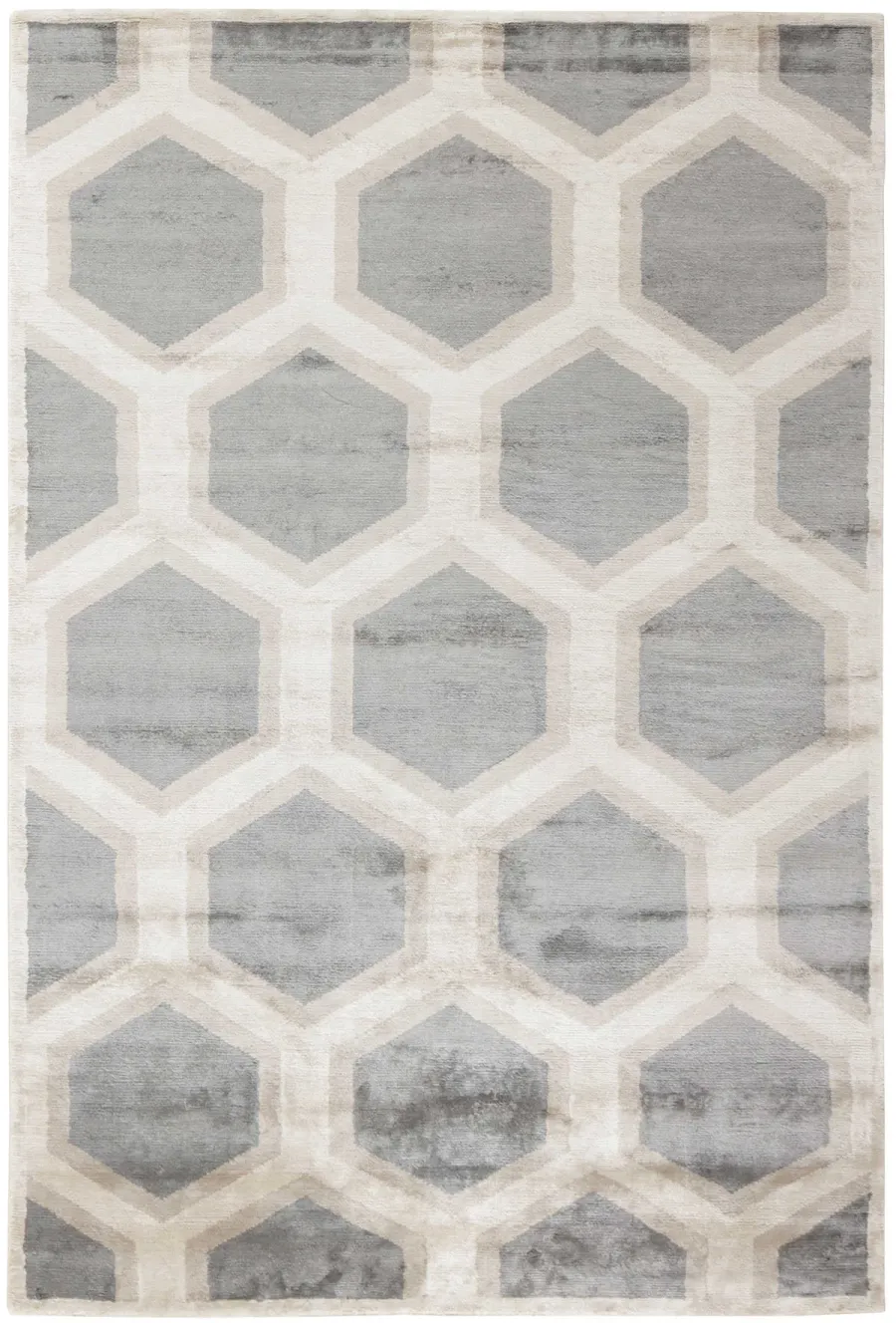 picture 1 Elegant beige-gray geometric rug - COSMOU DECOR 7052