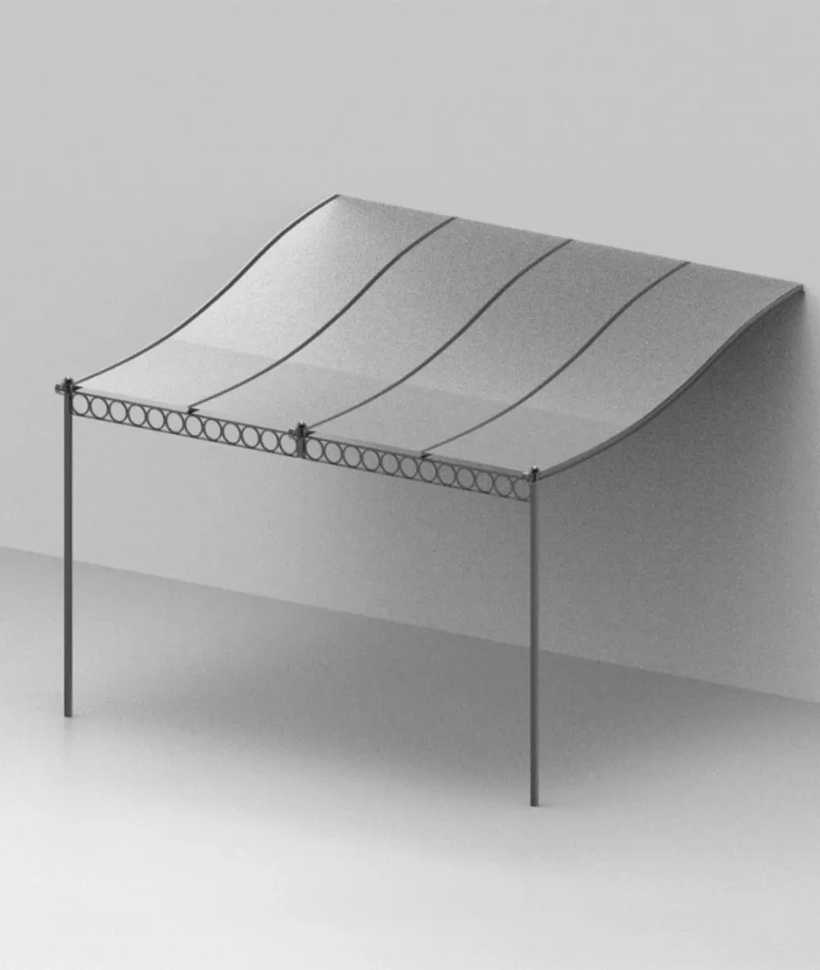 obrazek 1 Przyścienna pergola Tibisco 376×393 cm z poliwęglanowym dachem