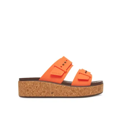 Zdjęcie Crocs Klapki Brooklyn Cork Buckle 211252 Pomarańczowy