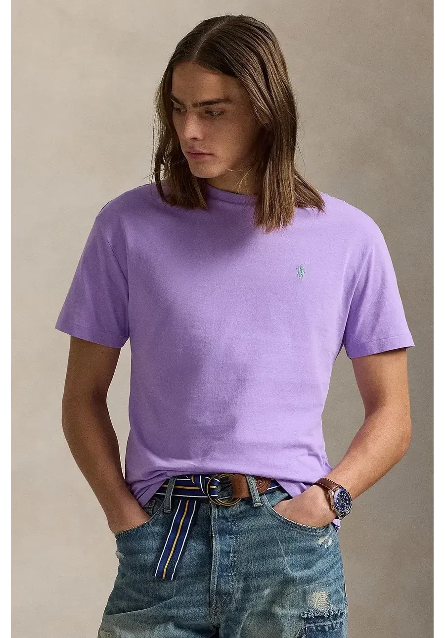 obrazek 1 Polo Ralph Lauren t-shirt bawełniany męski kolor fioletowy gładki 710671438