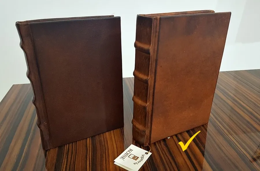 obrazek 6 Klasyczny skórzany notes w twardej oprawie