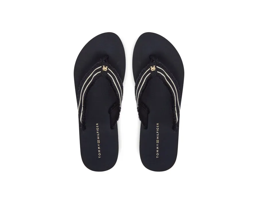 obrazek 1 Tommy Hilfiger Japonki TH Webbing Beach Sandal FW0FW08739 Granatowy