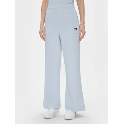 Zdjęcie Tommy Jeans Spodnie dresowe DW0DW17312 Błękitny Wide Leg
