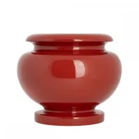 Picture Flowerpot made of glazed ceramics H.31xL.37xD.Int.23 cm