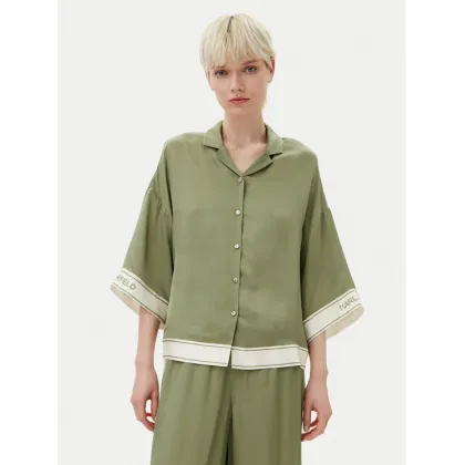 Zdjęcie KARL LAGERFELD Koszula A2W11037 Zielony Relaxed Fit