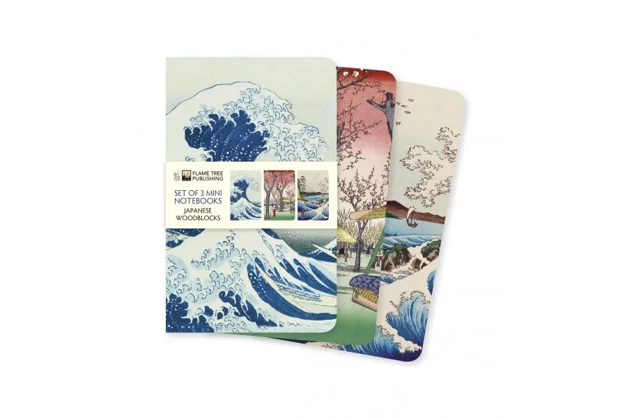obrazek 1 Stylowa kolekcja mini notatników (Japanese Woodblocks) - Flame Tree Publishing