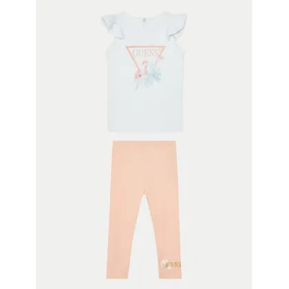 Zdjęcie Guess Komplet t-shirt i legginsy A5RG10 KA6W4 Biały Regular Fit