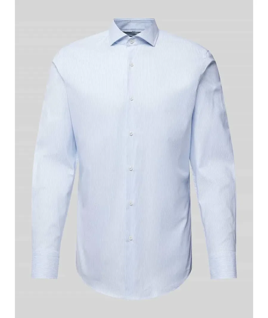 obrazek 1 Koszula biznesowa o kroju slim fit z kołnierzykiem typu cutaway model ‘Hank’