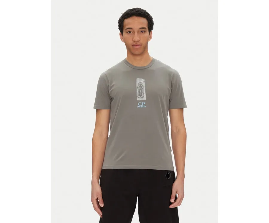 obrazek 1 C.P. Company T-Shirt 18CMTS310A005431G Szary Regular Fit