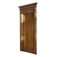 Zdjęcie Stylowe antyczne drzwi wewnętrzne w kolorze naturalnego drewna