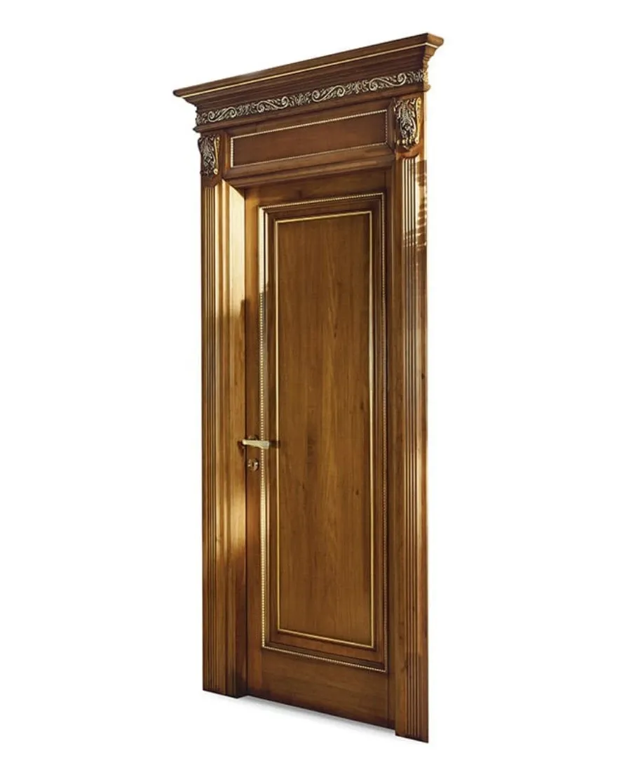 obrazek 1 Stylowe antyczne drzwi wewnętrzne w kolorze naturalnego drewna