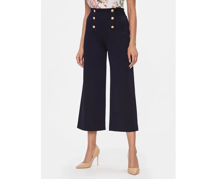 obrazek 1 Luisa Spagnoli Spodnie materiałowe Moni A 540857 Granatowy Regular Fit