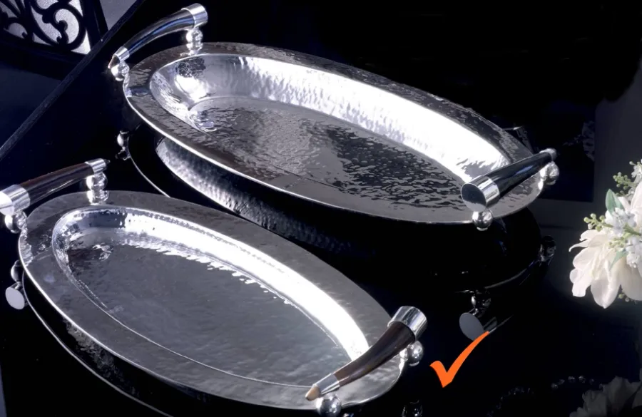 obrazek 1 Stylowa srebrzona taca do kuchni