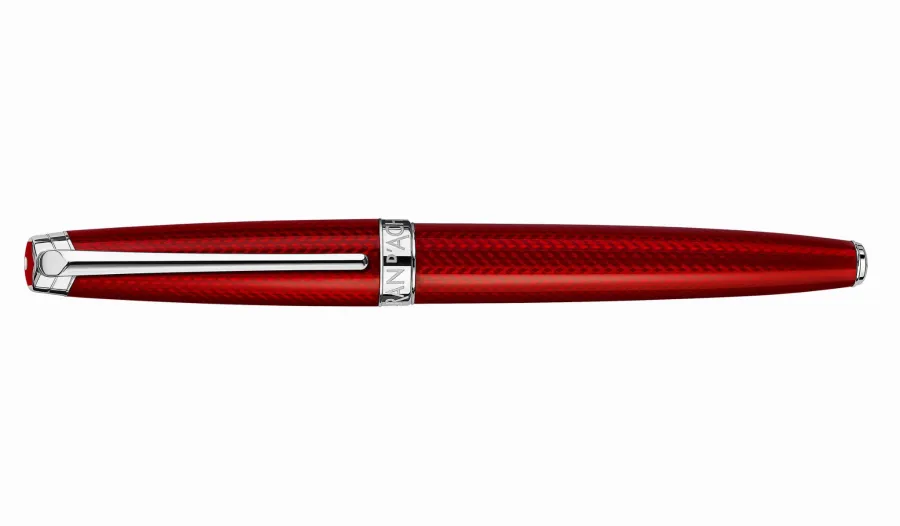 obrazek 2 Eleganckie kobiece pióro wieczne w kolorze czerwonym Leman Rouge Carmin - Caran d’Ache