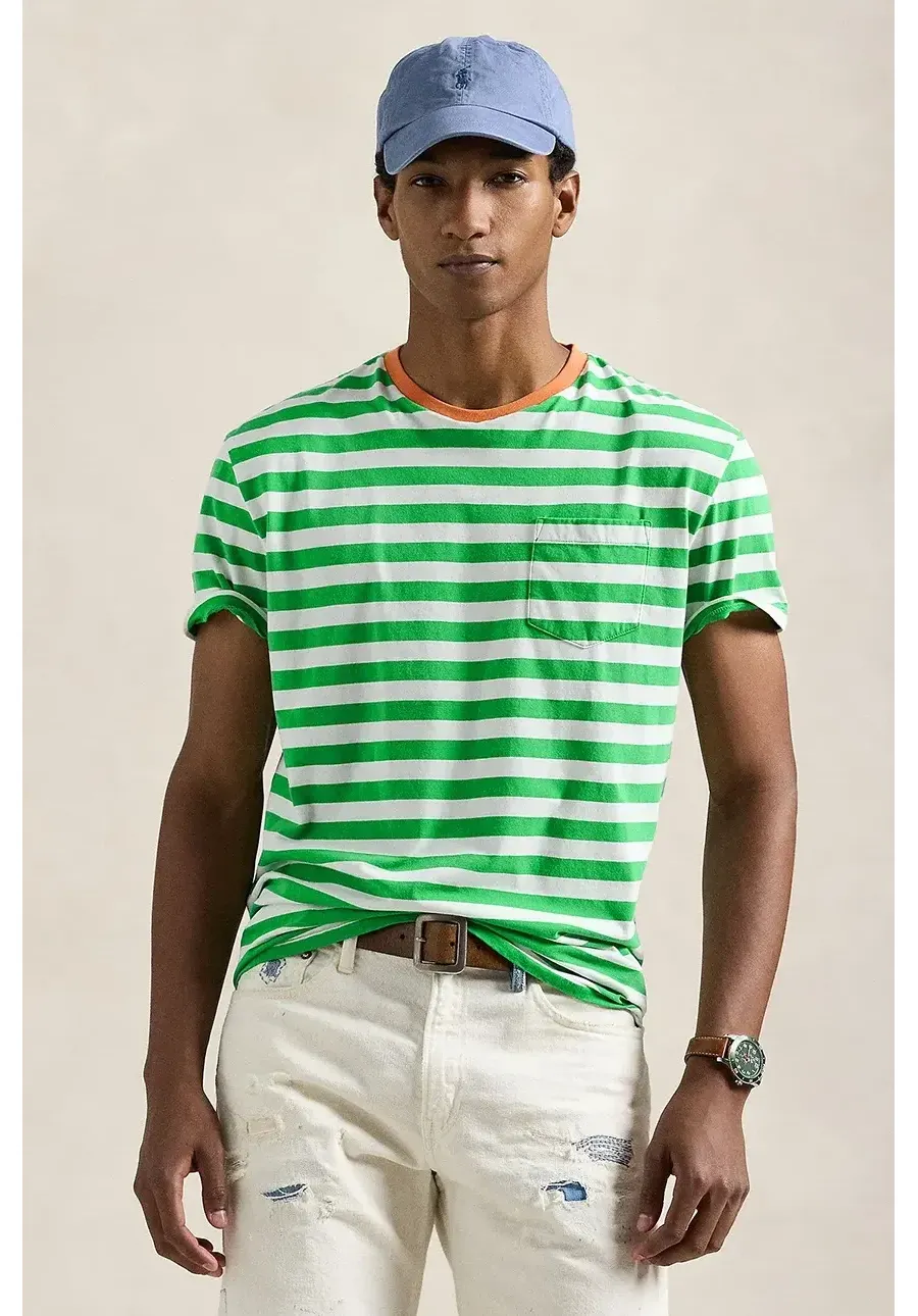 obrazek 1 Polo Ralph Lauren t-shirt bawełniany męski kolor zielony wzorzysty 710958202