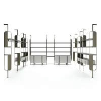 Picture A prestigious Italian wardrobe in a modernist style