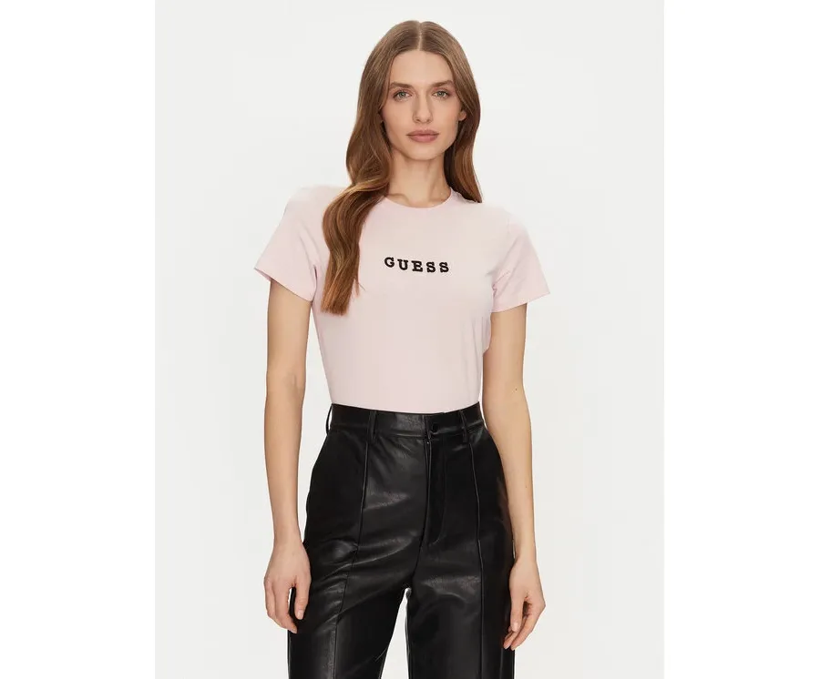 obrazek 1 Guess Jeans T-Shirt W5RI54 J1314 Beżowy Regular Fit