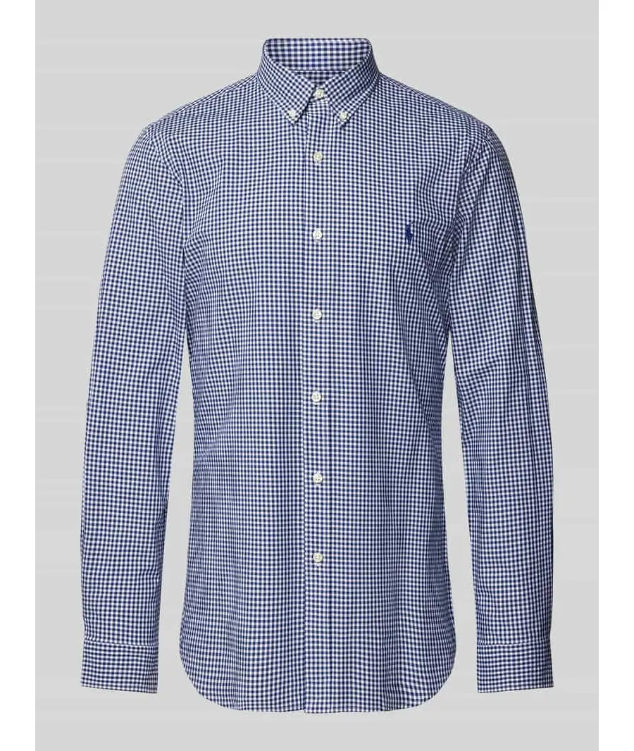 obrazek 1 Koszula casualowa o kroju slim fit z kołnierzykiem typu button down
