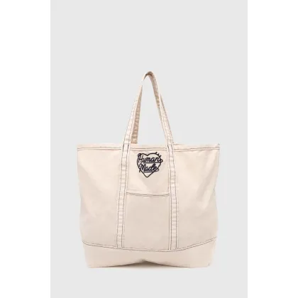 Zdjęcie Human Made torebka Garment Dyed Tote Bag kolor beżowy HM27GD037