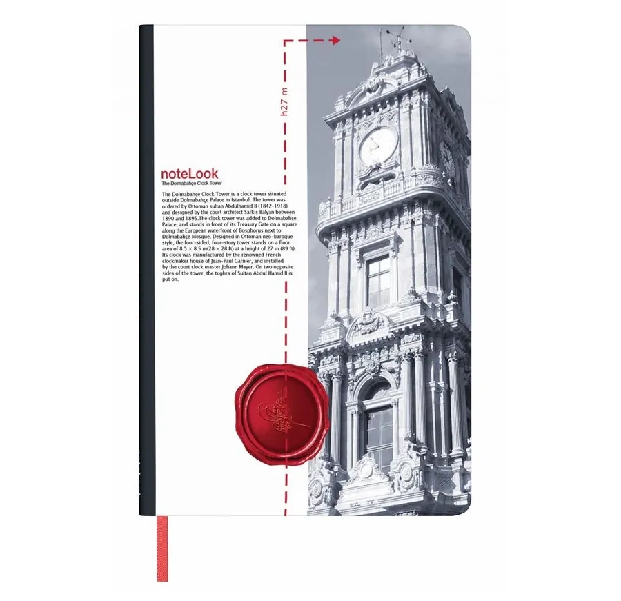 obrazek 2 Idealny na prezent notatnik - Towers Of Istanbul Dolmabahce Clock Tower
