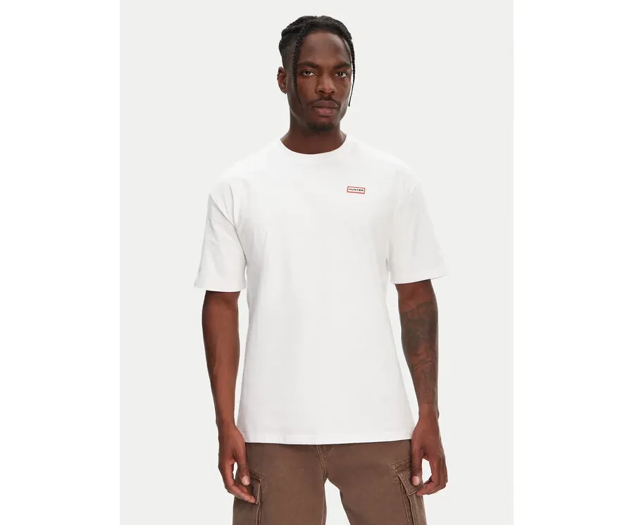 obrazek 1 Hunter T-Shirt Rasputin HARM0057251 Biały Relaxed Fit