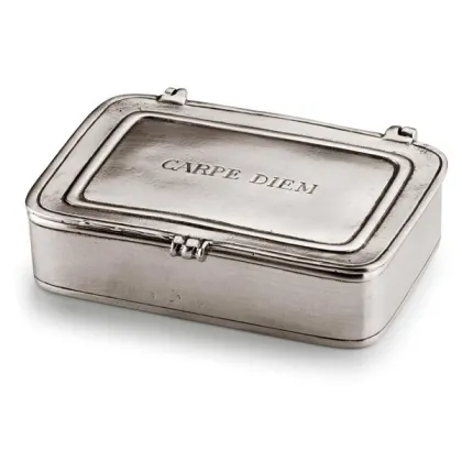 Picture Desk box decorated with the Carpe Diem saying - smaller version