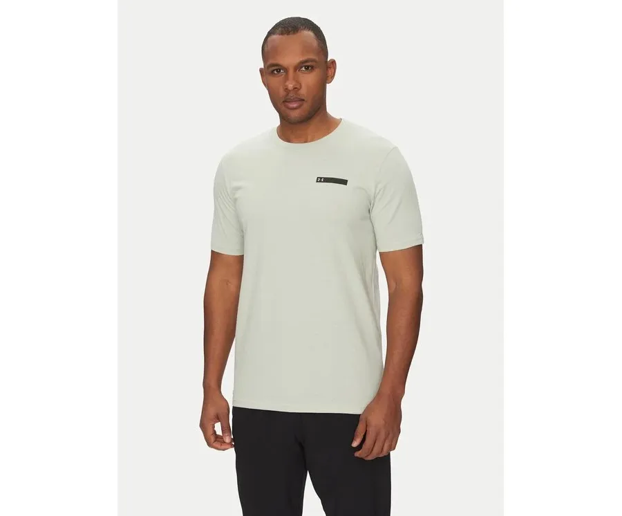 obrazek 1 Under Armour T-Shirt Strip Logo 1390203 Écru Relaxed Fit