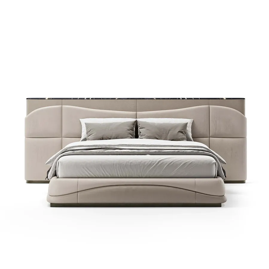 obrazek 3 Eleganckie włoskie łóżko do sypialni - styl modernistyczny