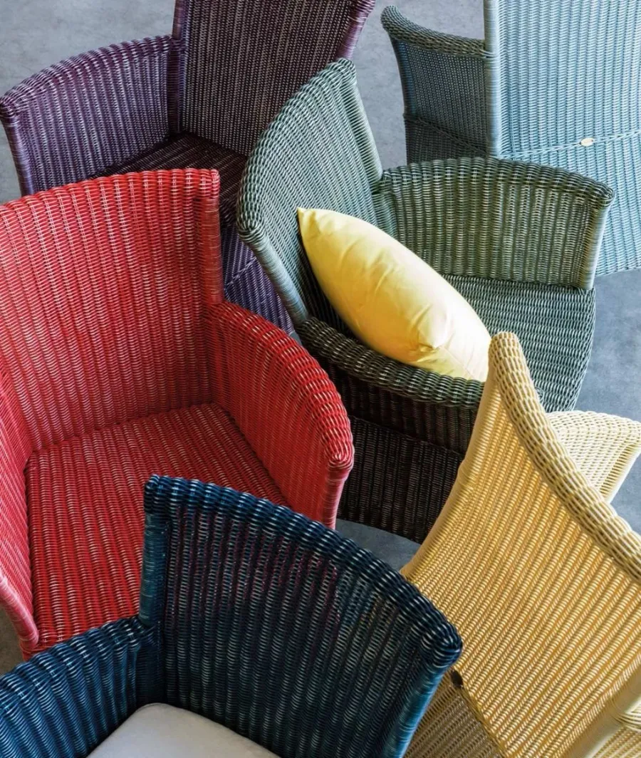 obrazek 3 Fotel Capri w kolorze żółtym bez poduszki do ogrodu i na taras
