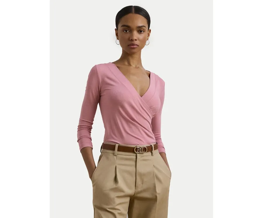 obrazek 1 LAUREN RALPH LAUREN Bluzka 200824366027 Różowy Slim Fit