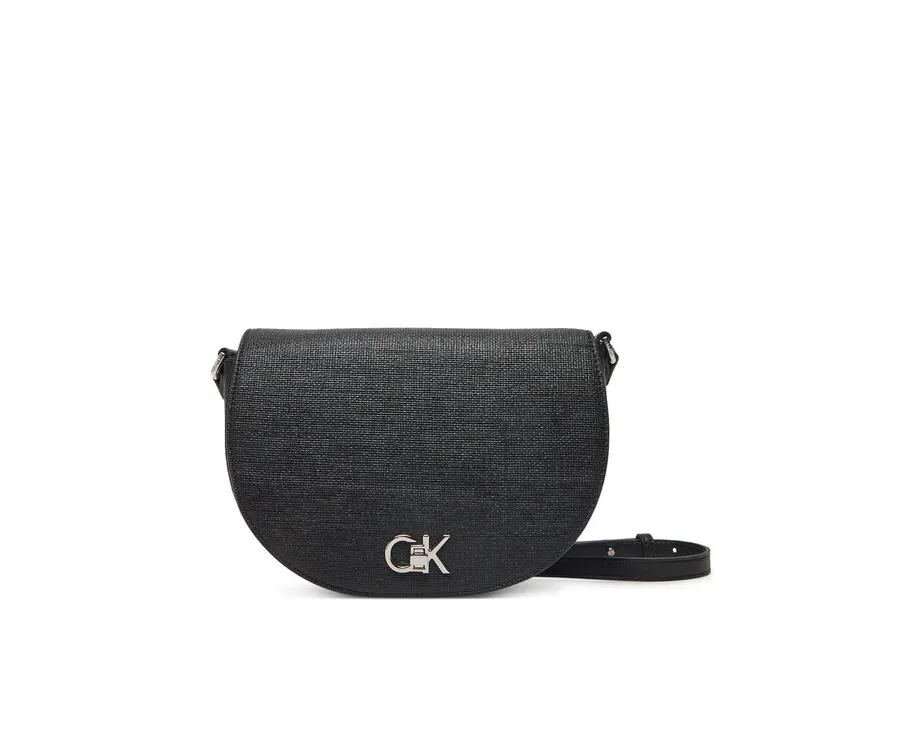 obrazek 1 Calvin Klein Torebka Ck Hw Crossbody Saddle Bag_Tex K60K613233 Czarny
