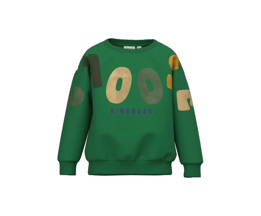 obrazek 1 NAME IT Bluza 13219373 Zielony Box Fit