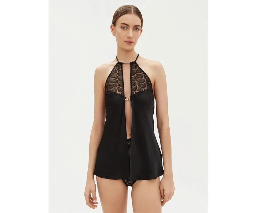 obrazek 1 Chantelle Halka Reptilia C01NI5 Czarny Regular Fit