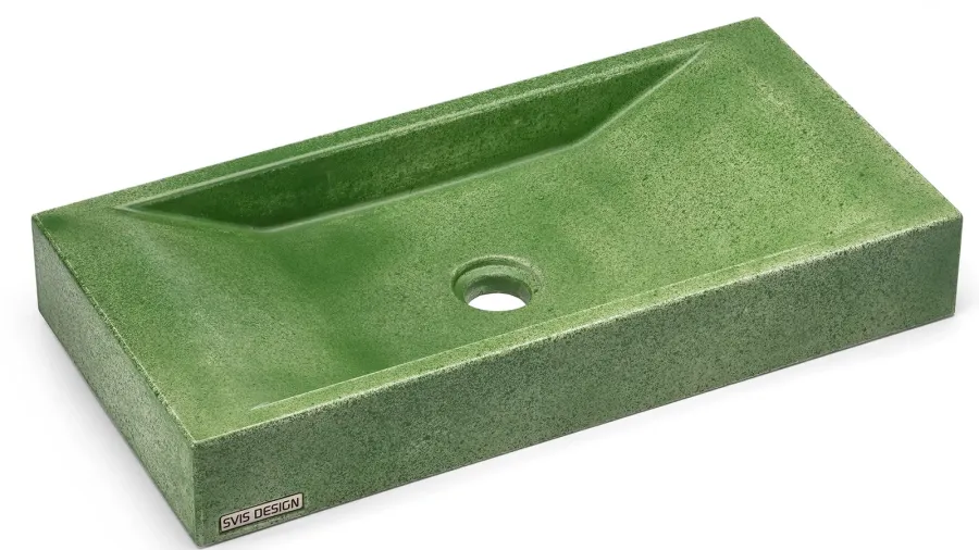 obrazek 1 Prestiżowa umywalka 60 cm SIRIUS BASIC – SPLASH, zielony, lakier matowy