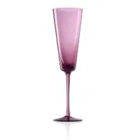 Picture A phenomenal purple champagne glass made of Murano glass