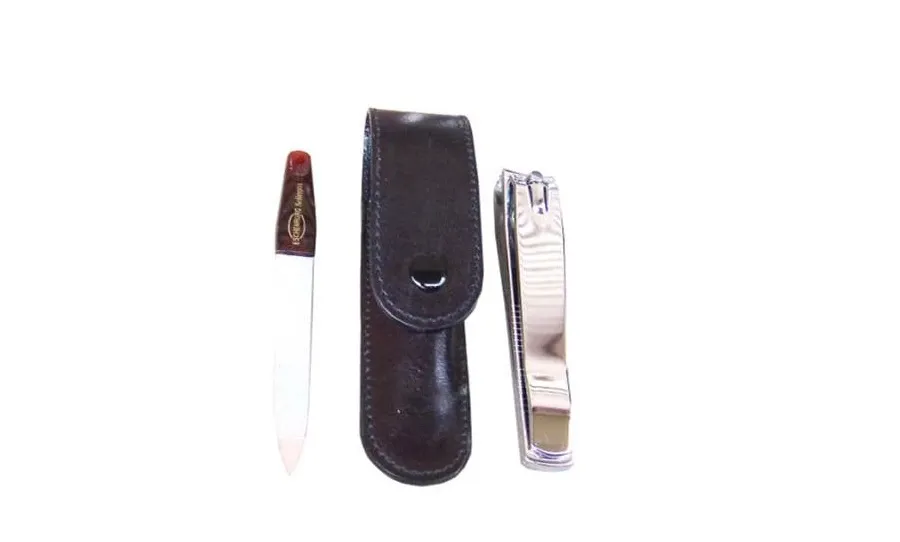 obrazek 1 Zestaw do manicure w skórzanym etui