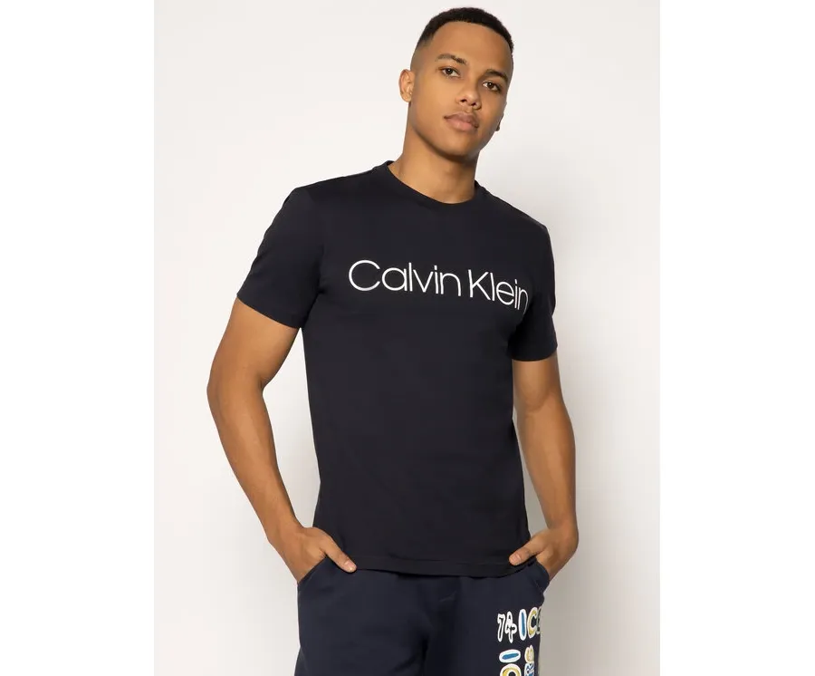 obrazek 1 Calvin Klein T-Shirt Logo K10K104063 Granatowy Regular Fit