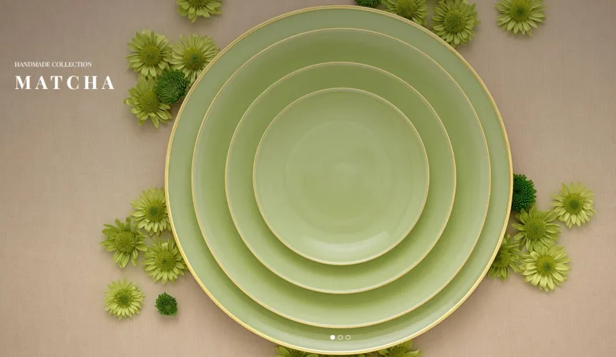 obrazek 2 Luksusowa misa z porcelany do zupy - kolekcja Matcha