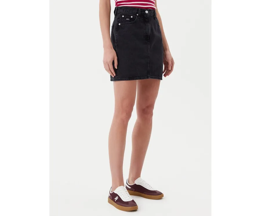 obrazek 1 Tommy Jeans Spódnica jeansowa DW0DW21275 Czarny Mom Fit