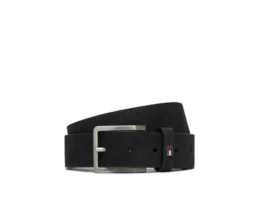 obrazek 1 Tommy Hilfiger Pasek Męski Oliver Nubuck 3.5 AM0AM13019 Czarny
