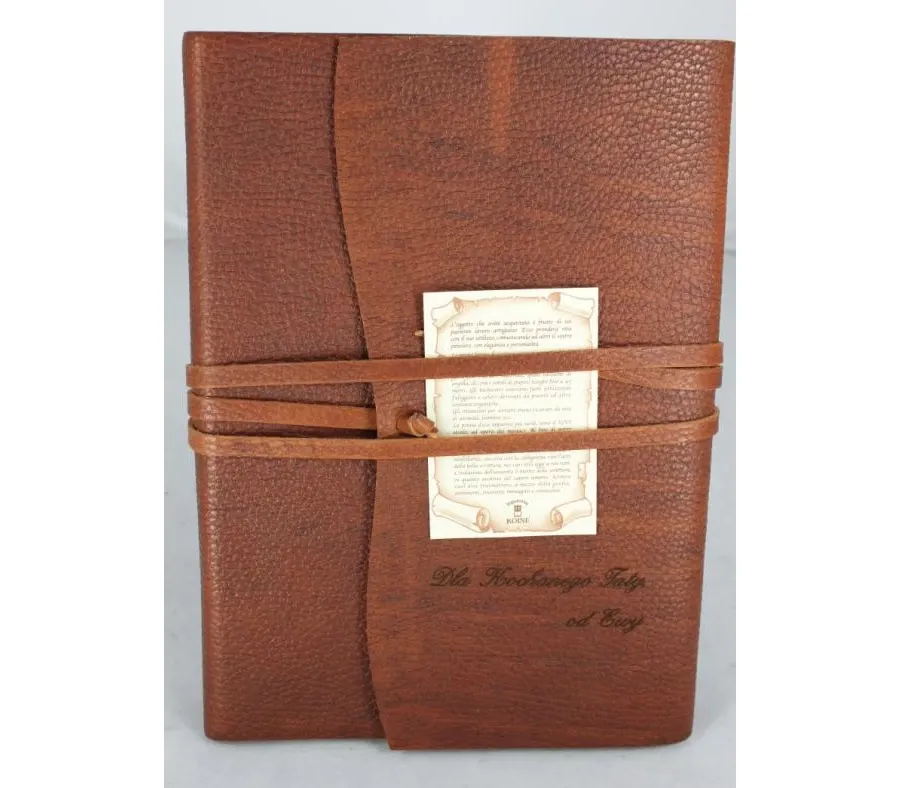 picture 5 Hand-cut leather notebook