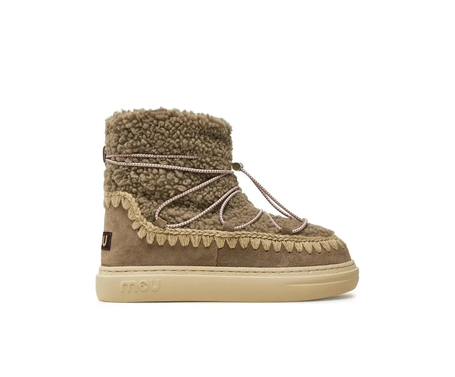 obrazek 1 Mou Śniegowce Eskimo Sneaker Bold Scoub Lace FW411012A Szary
