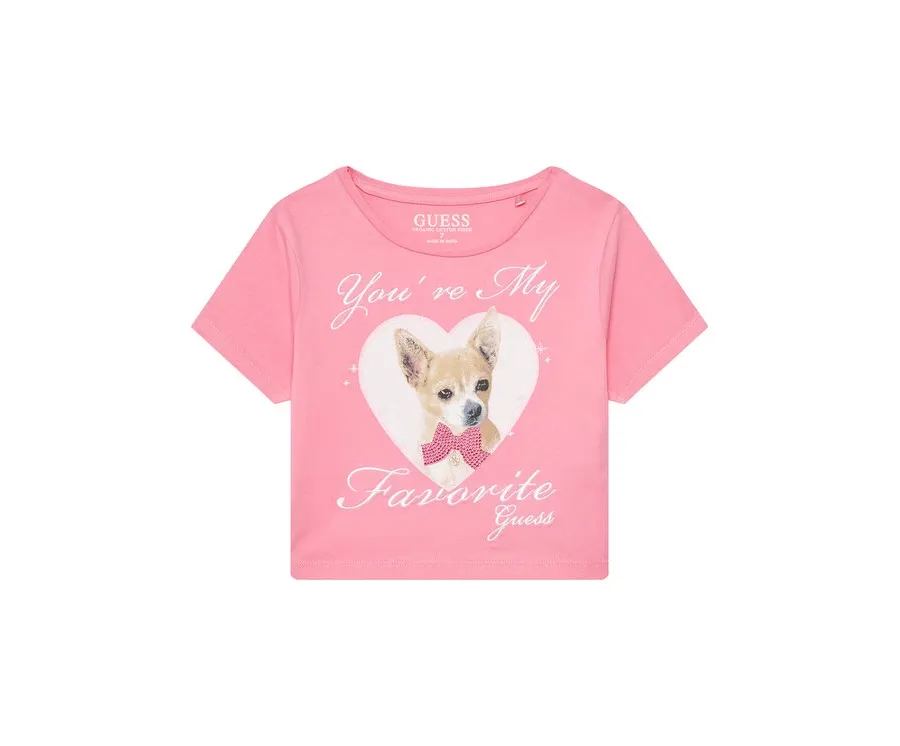 obrazek 1 Guess T-Shirt J5YI08 K6YW4 Różowy Regular Fit