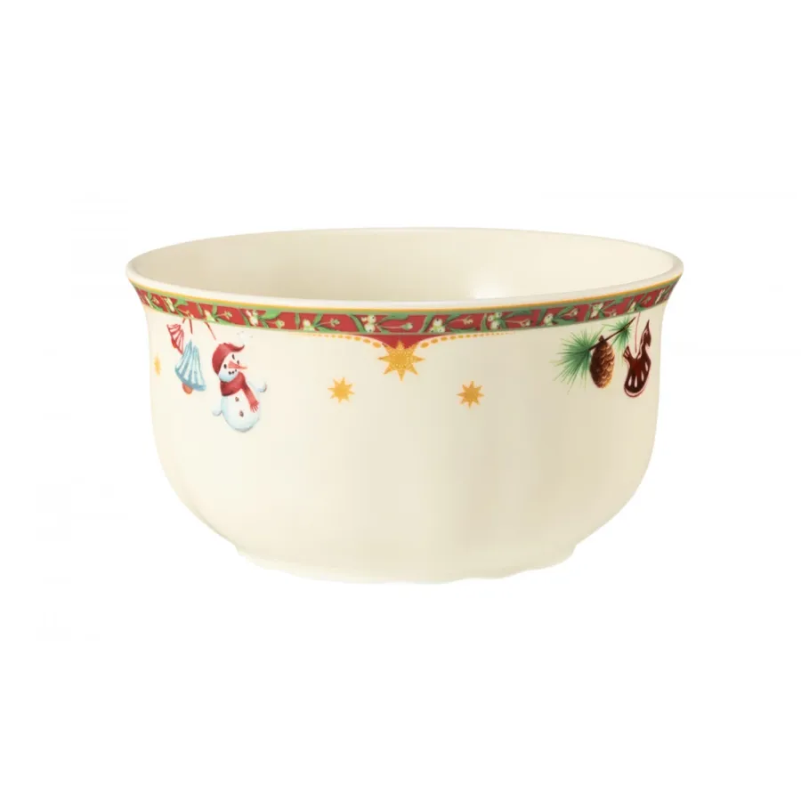 obrazek 3 Porcelanowa piękna miska na płatki 15 cm zdobiona świątecznym motywem - Seltmann Weiden