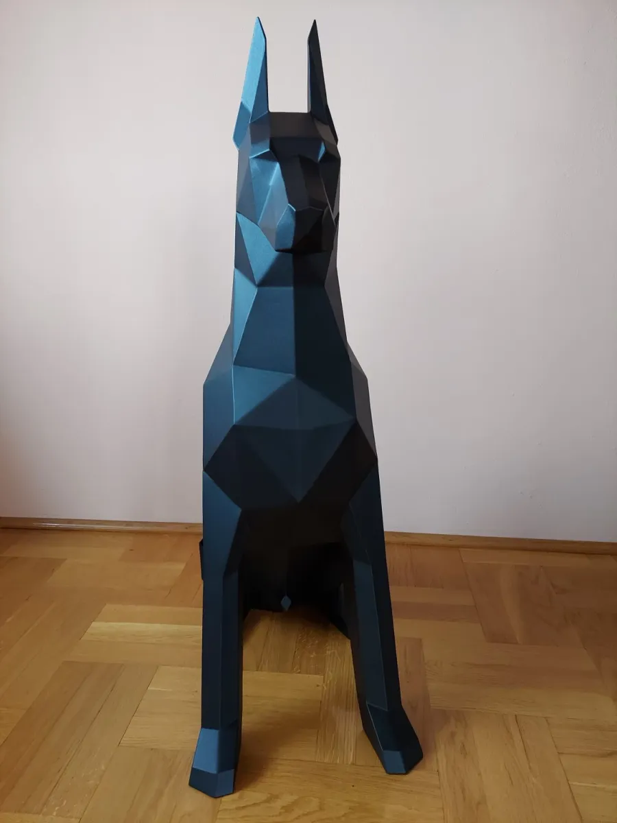 obrazek 5 Luksusowa rzeźba dekoracyjna - pies Doberman