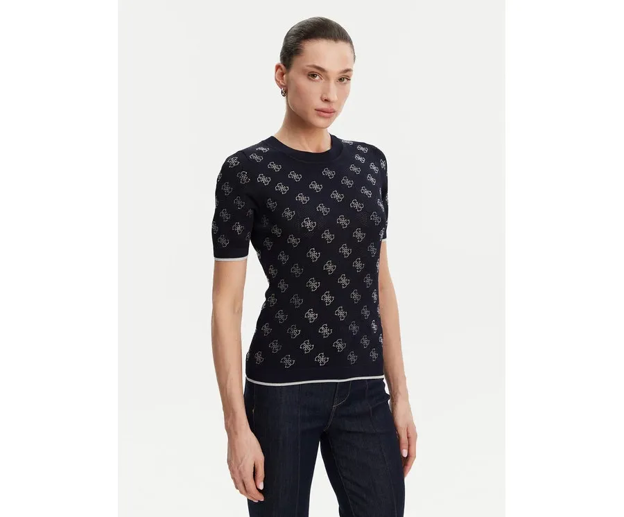 obrazek 1 Guess Sweter W5GR20 Z3D60 Granatowy Regular Fit