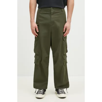 Zdjęcie Carhartt WIP spodnie bawełniane Tracker Pant kolor zielony proste I033835.666XX