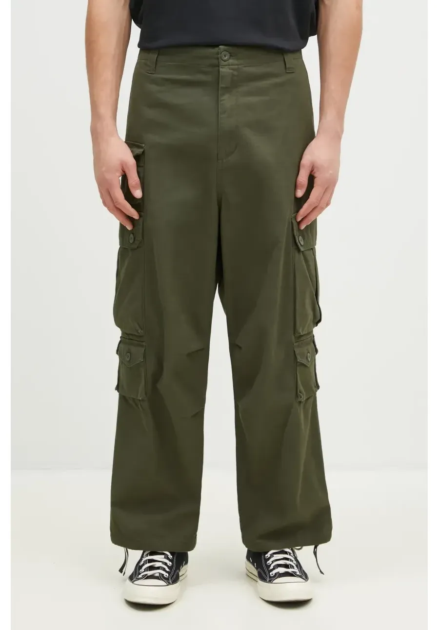 obrazek 1 Carhartt WIP spodnie bawełniane Tracker Pant kolor zielony proste I033835.666XX