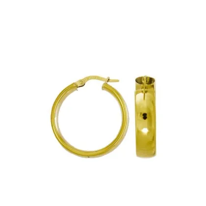 Zdjęcie Piękne szerokie kolczyki ze złota 20 mm